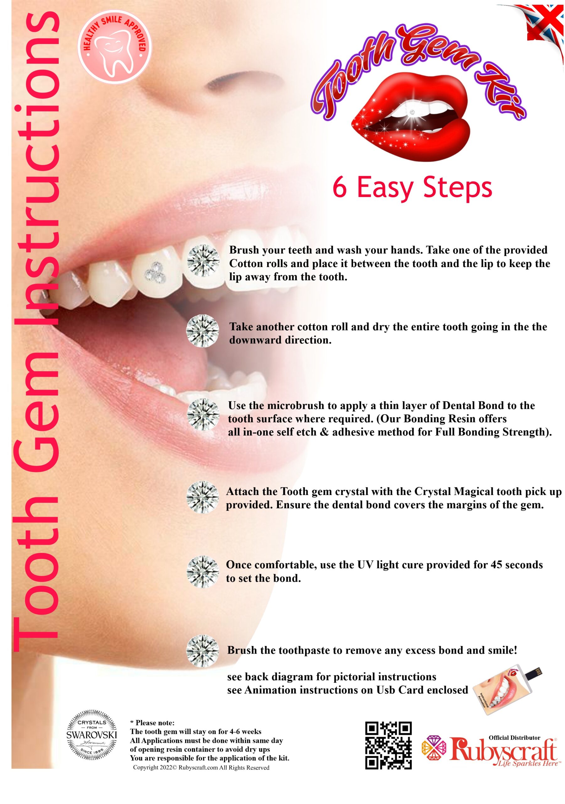 Tooth Gem Glue - tooth crystal adhesive - dental grade bonding